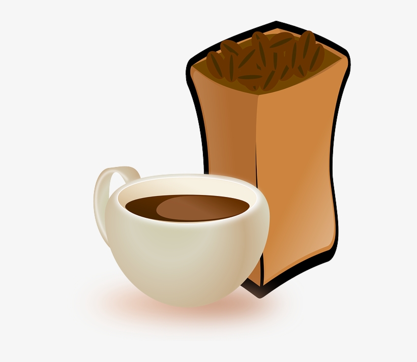 Cocoa Bean Clipart Coffee Bean - Coffee Beans Clip Art, transparent png #487569