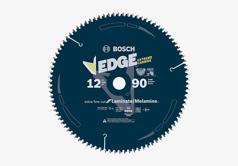 Pro1290lam - Bosch Dcb1260 Daredevil 12-inch 60-tooth Fine Finish, transparent png #487666