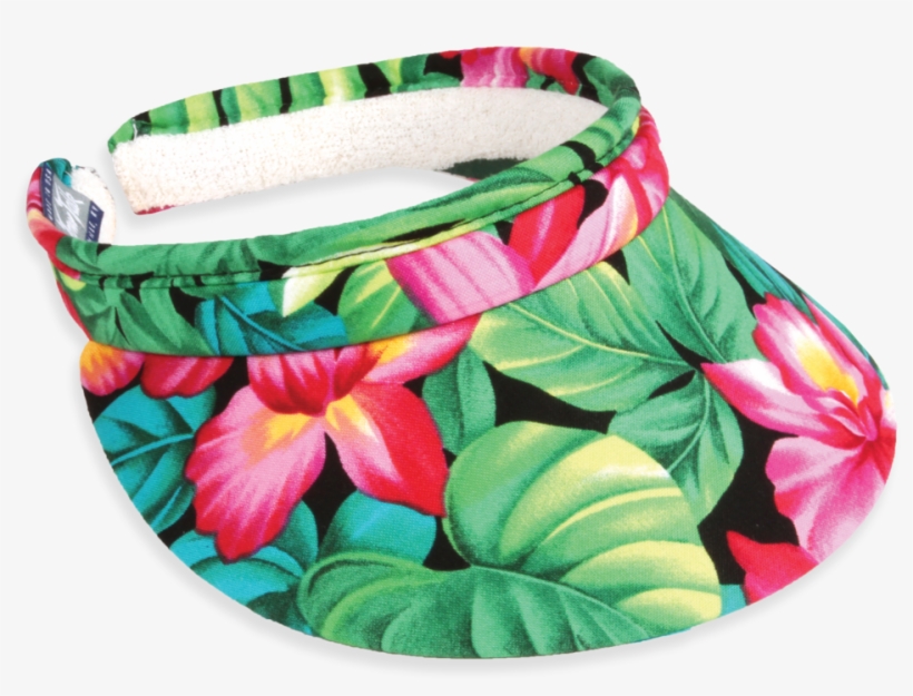 5699 Floral Clip-on - Town Talk Headwear 3inch Tropical Garden Clip On Visor, transparent png #488124