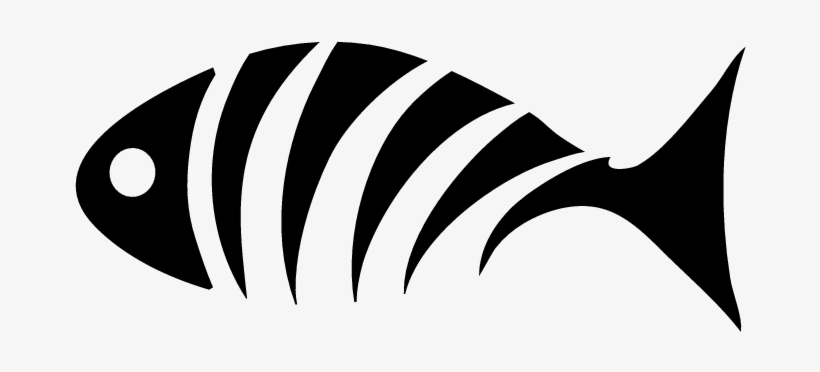 Fish Bones Decals Stickers - Stencil, transparent png #488646