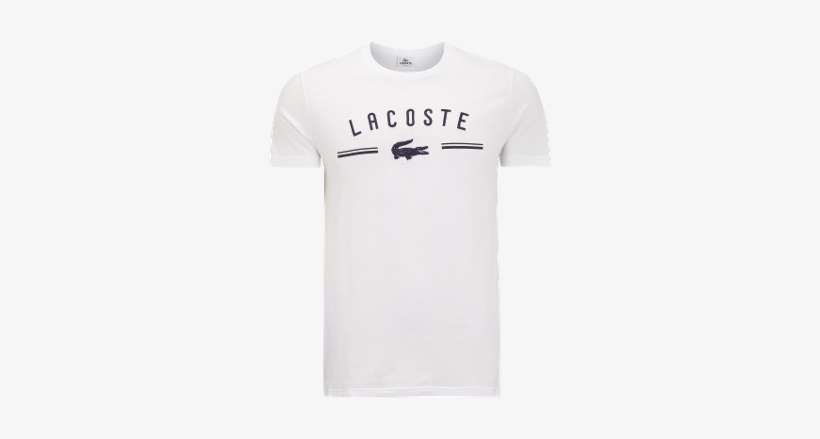 Lacoste T Shirt Mit Logo Stickerei Weiss 9201261477918f1e41d7 - Shirt, transparent png #488799