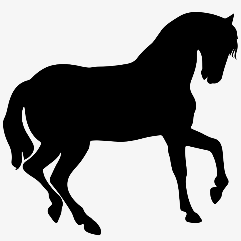 Horse Black Side Shape Comments - Horse Silhouette Png, transparent png #489094