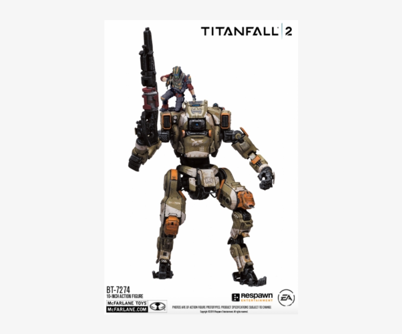 Mcfarlane Toys Titanfall 2 Bt-7274 10" Deluxe Figure, transparent png #489163