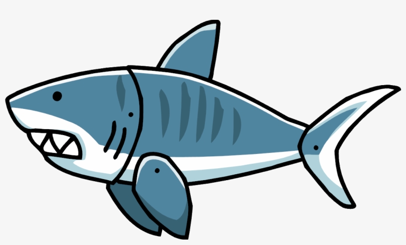 Shark Clipart Skeleton - Tiger Shark Clip Art, transparent png #489279