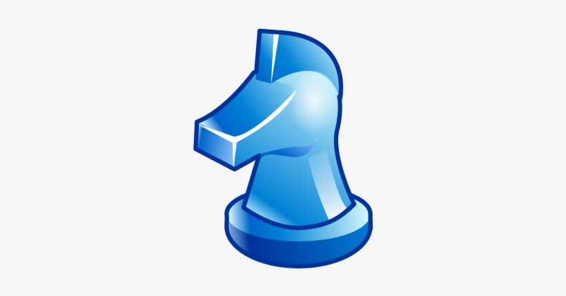 Chess, Horse, Trojan Icon - Chess Icon Blue, transparent png #489393