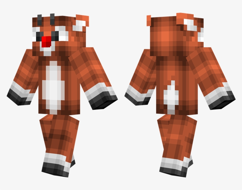 Rudolph - Rudolph Minecraft Skin, transparent png #489503