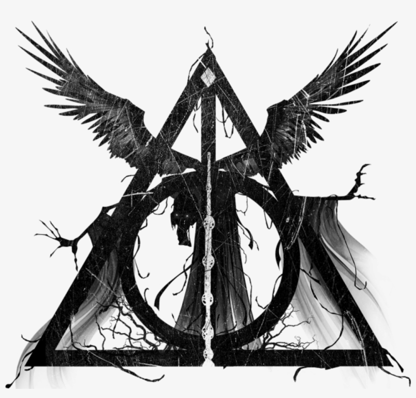 Clipart Freeuse Stock Dementor Drawing Easy - Deathly Hallows Symbol With Death, transparent png #489645