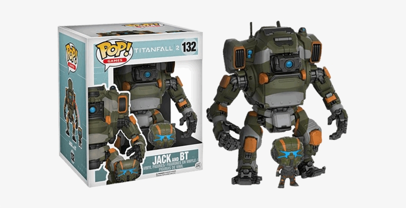 Jack & Bt 6” Super Sized Pop Vinyl Figure - Titanfall 2 Funko Pop, transparent png #489665