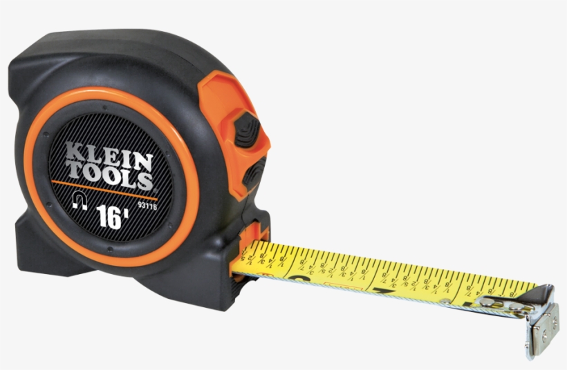 Png 93116 - Klein Tools 93116 Tape Measure With Magnetic End Hook,, transparent png #4800000
