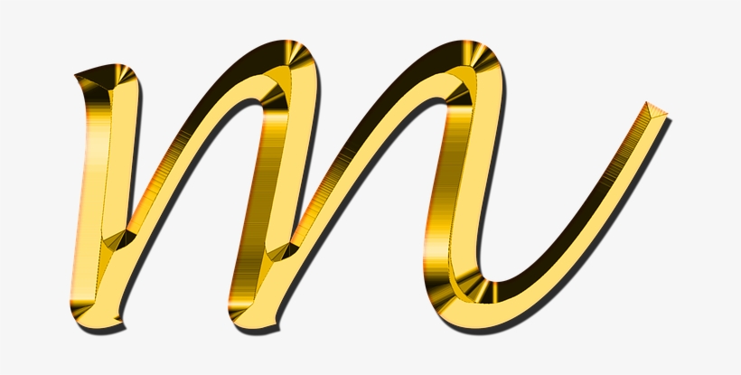 Golden M Png - Golden Buchstaben S Png, transparent png #4800909