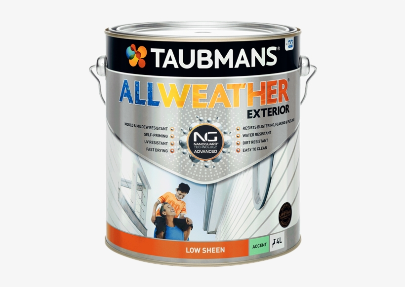 Taubmans 4l Low Sheen Accent All Weather® Exterior - Taubmans Easycoat Prep 4l, transparent png #4801598