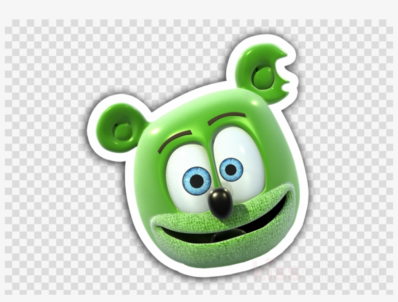 Green Gummy Bear Head, transparent png #4802059