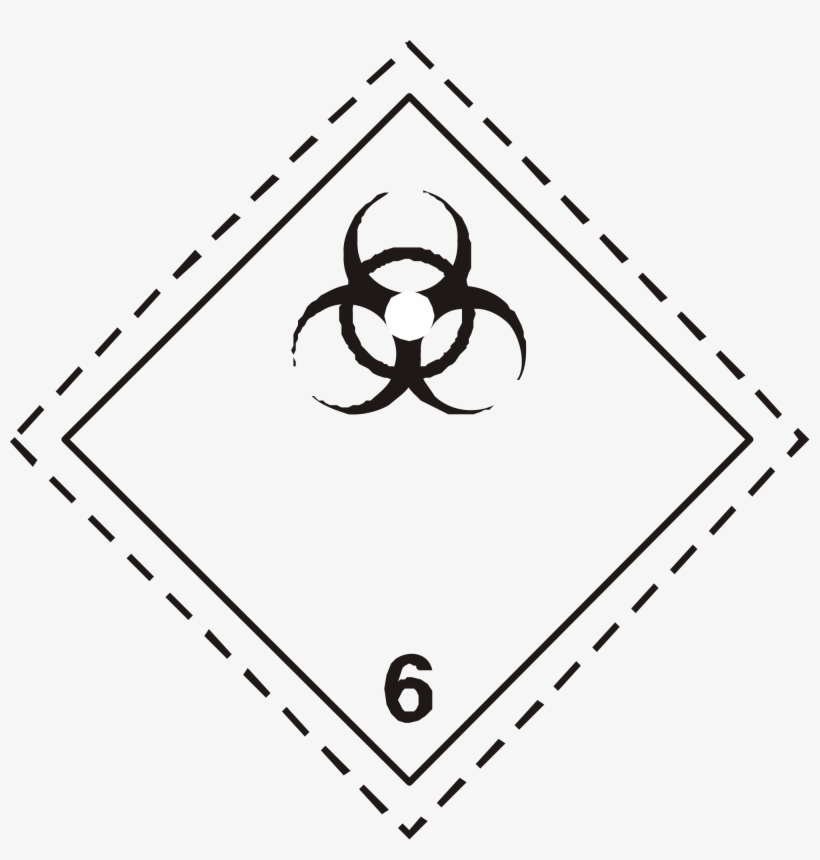 Open - Class 6.1 Label, transparent png #4804173