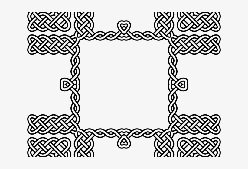 Celtic Knot Clipart Square - Celtic Knot Frames Clipart, transparent png #4804851