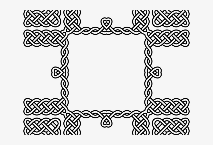 Celtic Knot Clipart Square - Celtic Knot Frames Clipart, transparent png #4804851