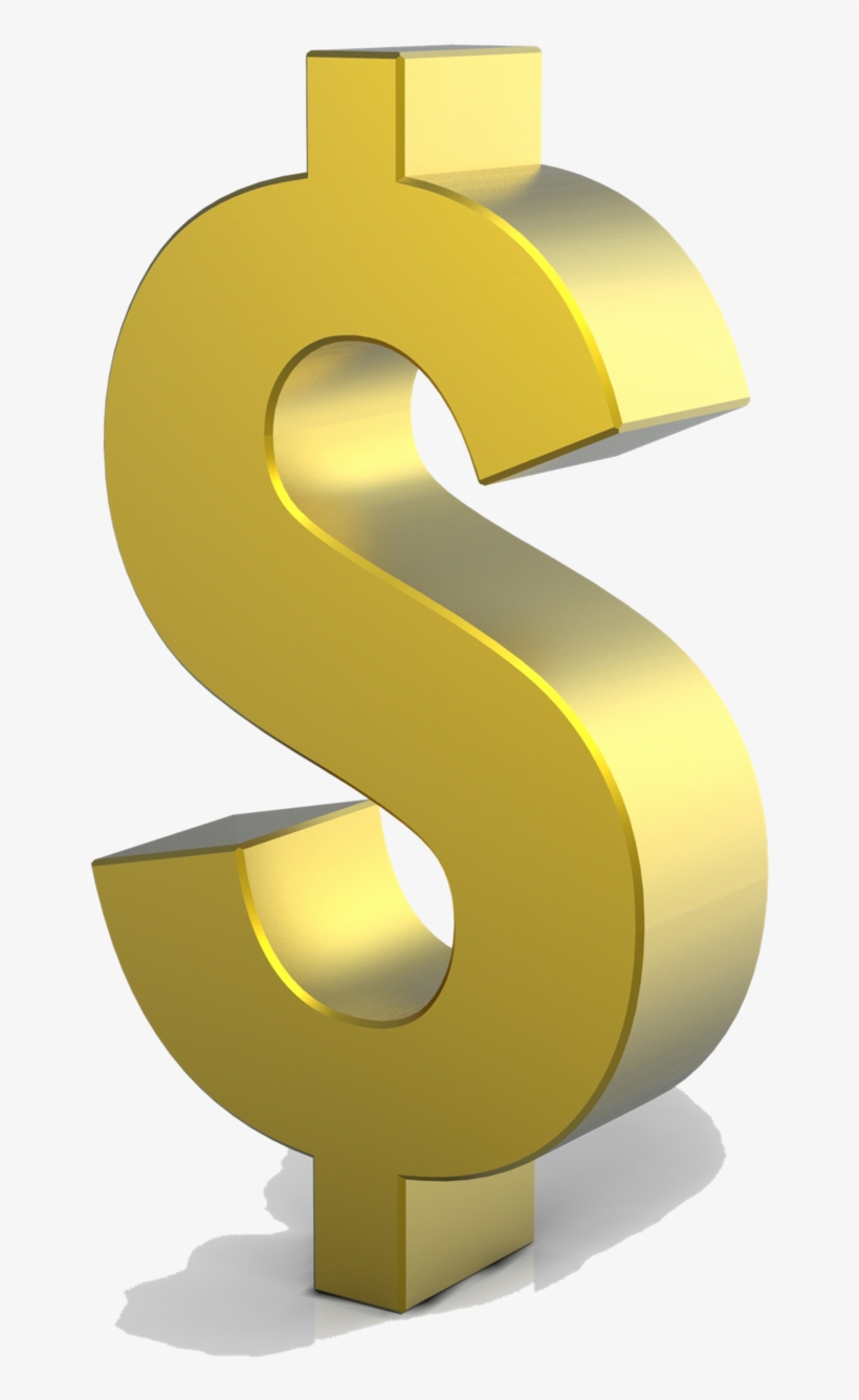 Gold Dollar Png Hd - Dollar Sign Png Gold, transparent png #4805085