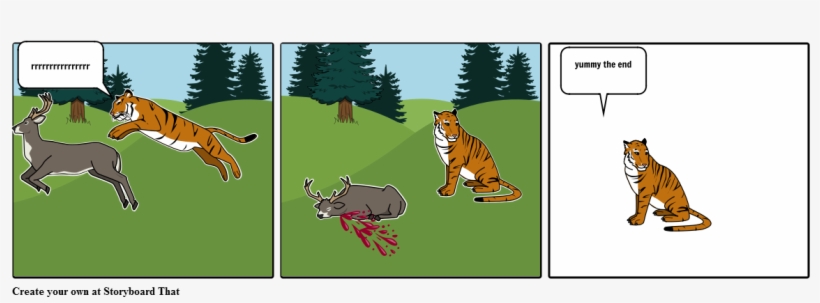 Chase The Deer - Siberian Tiger, transparent png #4805586