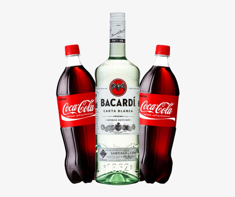 Bacardi Rum Coke - Liquor, transparent png #4805640