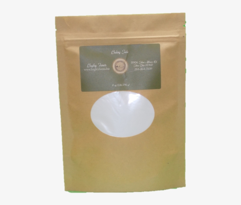 Baking Soda, Sodium Bicarbonate For Baking & Cleaning - Paper Bag, transparent png #4806396