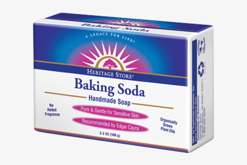 Heritage Store Baking Soda Handmade Soap-3 - Heritage Store Bath Soap, Baking Soda, 3.5 Ounce, transparent png #4806457