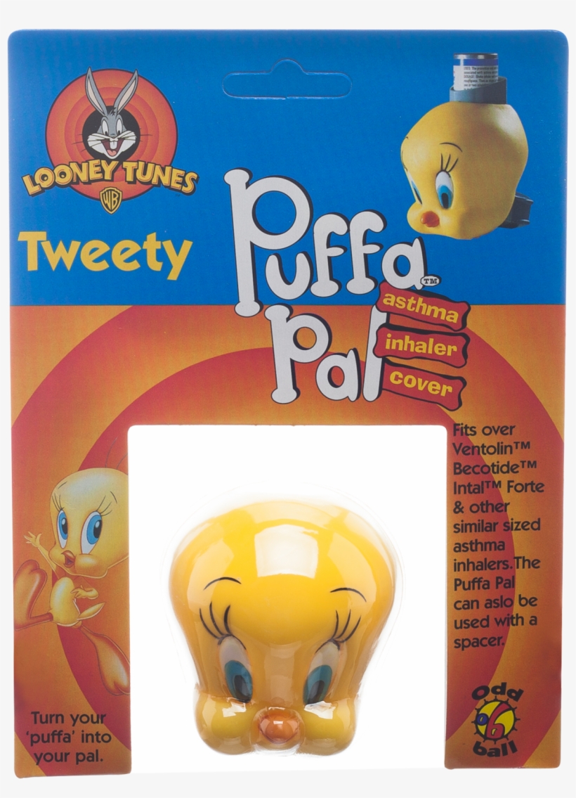 Tweety 90's Inhaler Cover - Inhalers With Characters On Them, transparent png #4806768