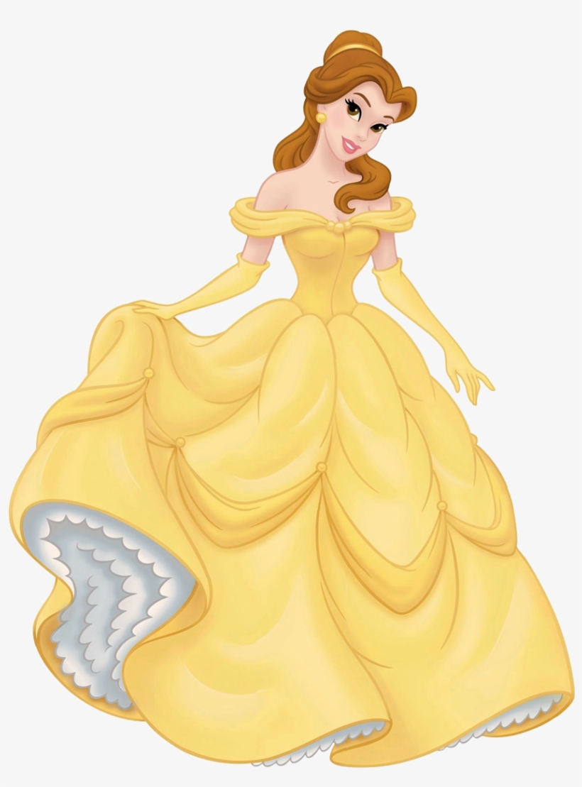 Yellow Dress Clipart Beauty And The Beast Dress - Disney Princess Belle, transparent png #4806894