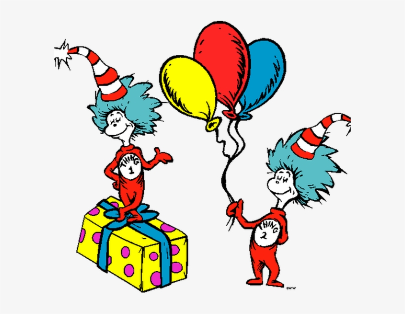 Dr Seuss Images Public Domain - Cat In The Hat Cutout - Dr. Seuss, transparent png #4807259