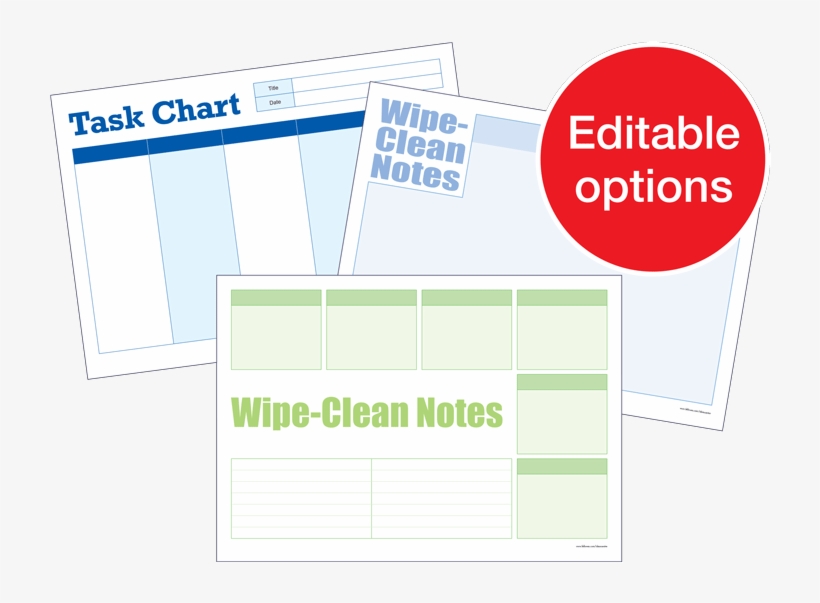 Dry-wipe Notices Board Temporary Notes To Remember - Diagram, transparent png #4807559