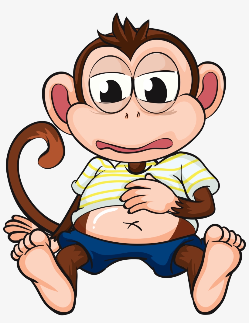 Monkey Business, Monkeys, Clip Art, Rompers, Illustrations, - Sick Monkey Cartoon, transparent png #4808074
