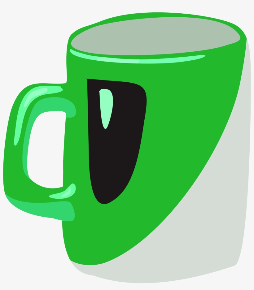This Free Icons Png Design Of Green Mug, transparent png #4809429