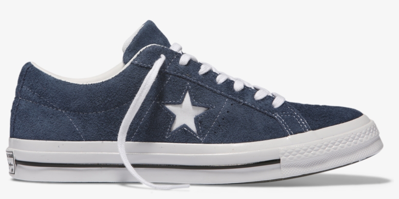 One Star Premium Suede Low Top Navy Navy White - Converse One Star Ox Deep Bordeaux, transparent png #4809557