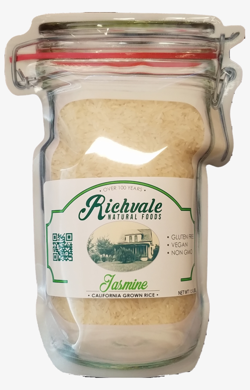 Jasmine Rice California Grown By Richvale Natural Foods - California, transparent png #4809562