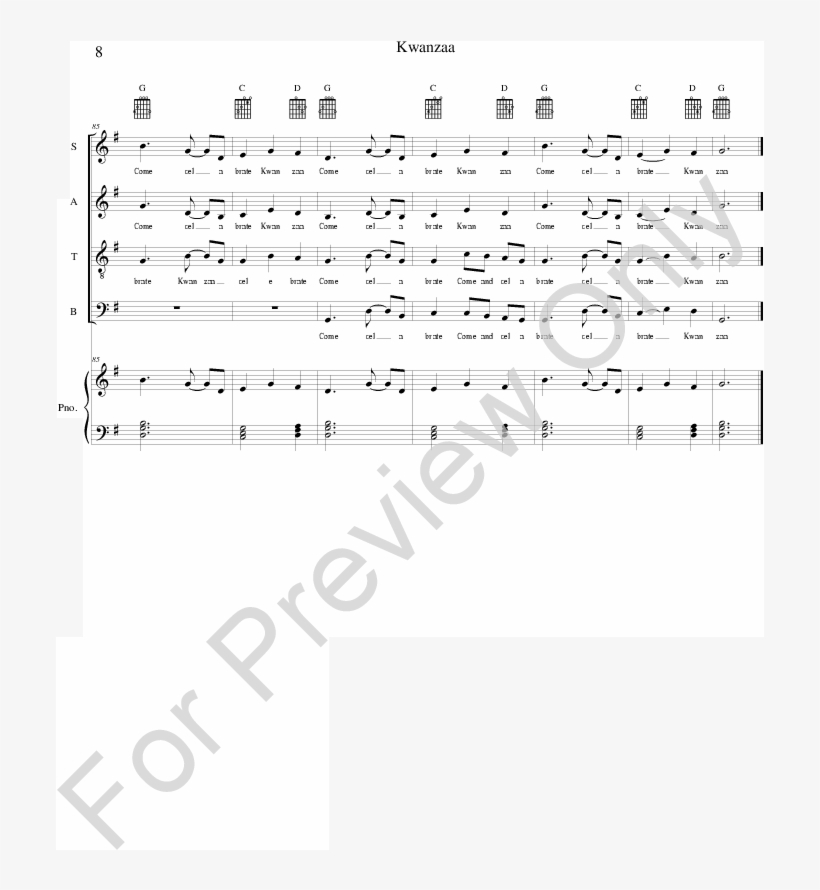 Kwanzaa Thumbnail Kwanzaa Thumbnail - Choir, transparent png #4810133
