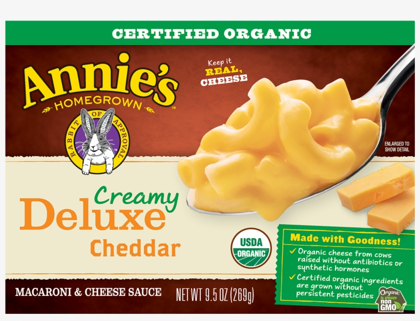 Annie's Organic Creamy Deluxe Mac & Cheese With Cheddar, transparent png #4810452