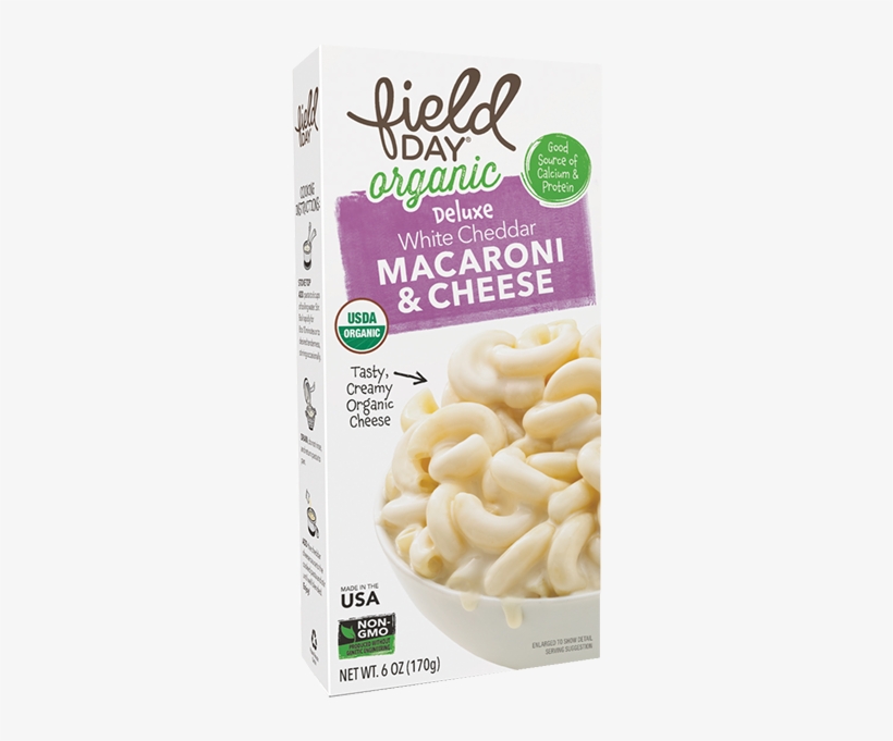 Field Day Mac And White Cheese Deluxe Box-6 Oz - Field Day Macaroni And Cheese - Organic - Deluxe -, transparent png #4810603