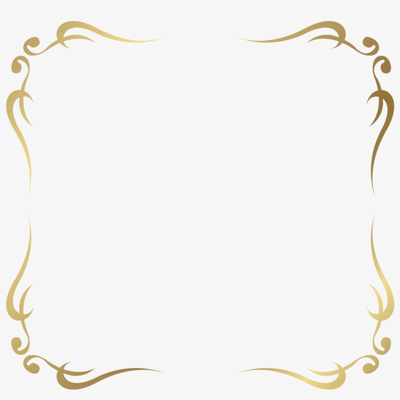 Decorative Border Png - Fancy Borders Png Gold, transparent png #4811304