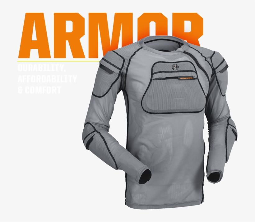 Apparel - Moose Racing Protector Shirt Xc1 Grey, transparent png #4812063