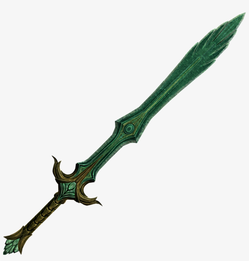Glass Sword Png D&d - Skyrim Sword Png, transparent png #4813223