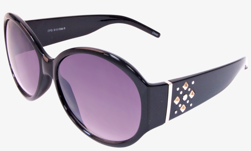 Icon Opaque Round Black Sunglasses - Sunglasses, transparent png #4813302