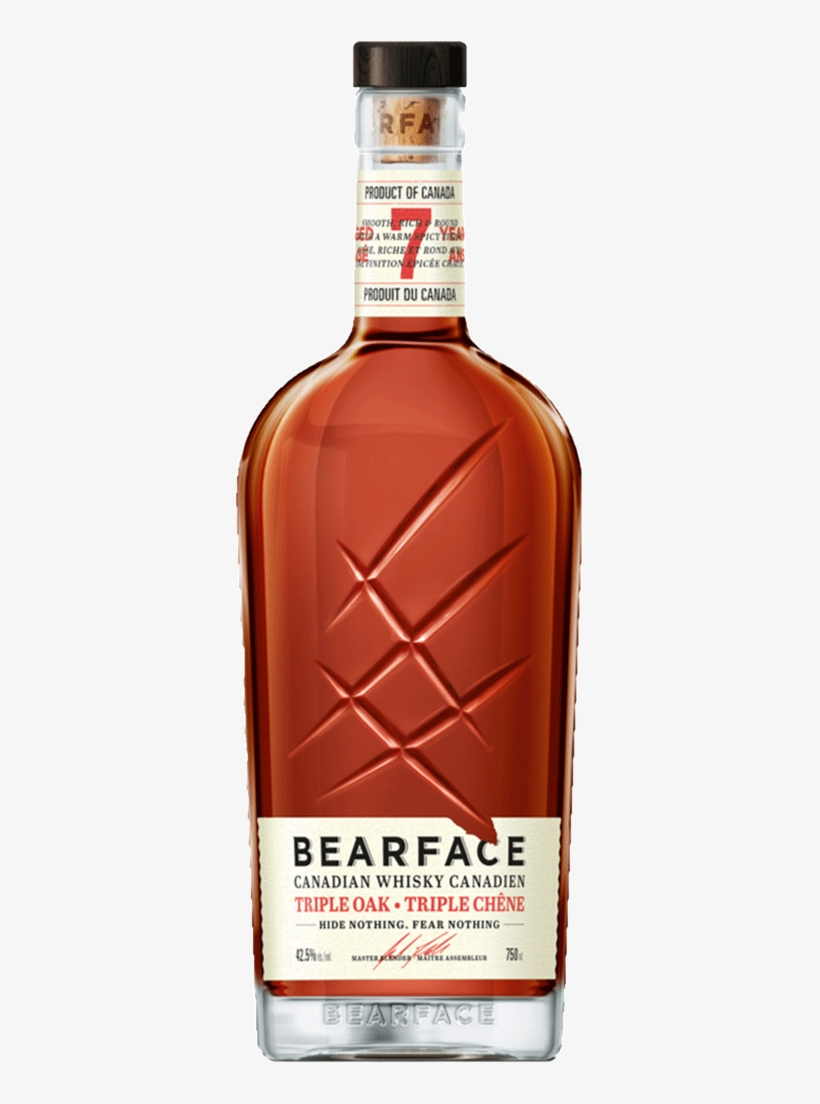 Bearface 7 Yo Triple Oak Canadian Whisky - Canada, transparent png #4817100