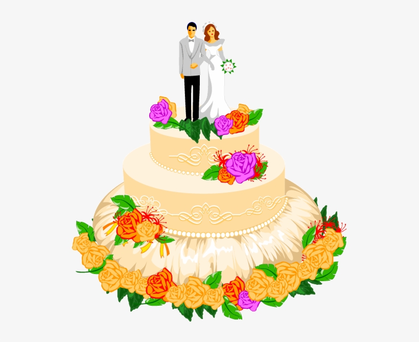 Cake Clip Art - Wedding Cakes Clip Arts, transparent png #4817535