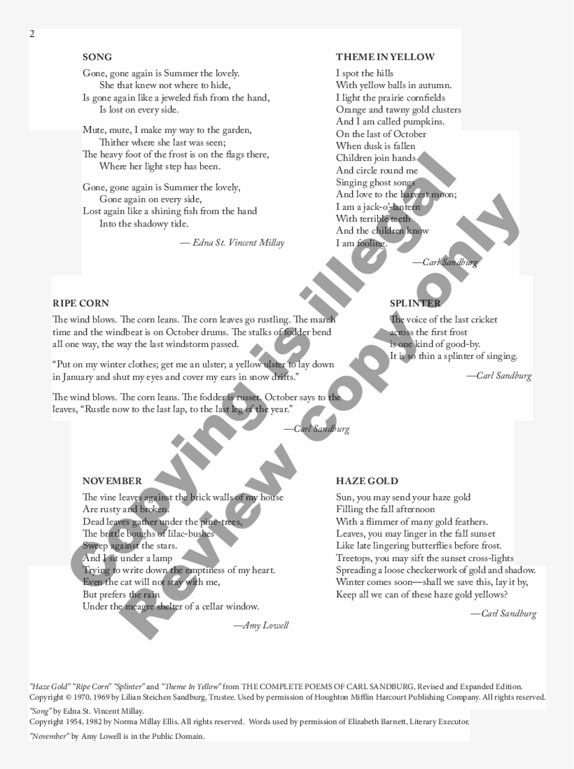 Juliana Hall - E - C - Schirmer Music Co - - Choir, transparent png #4818004