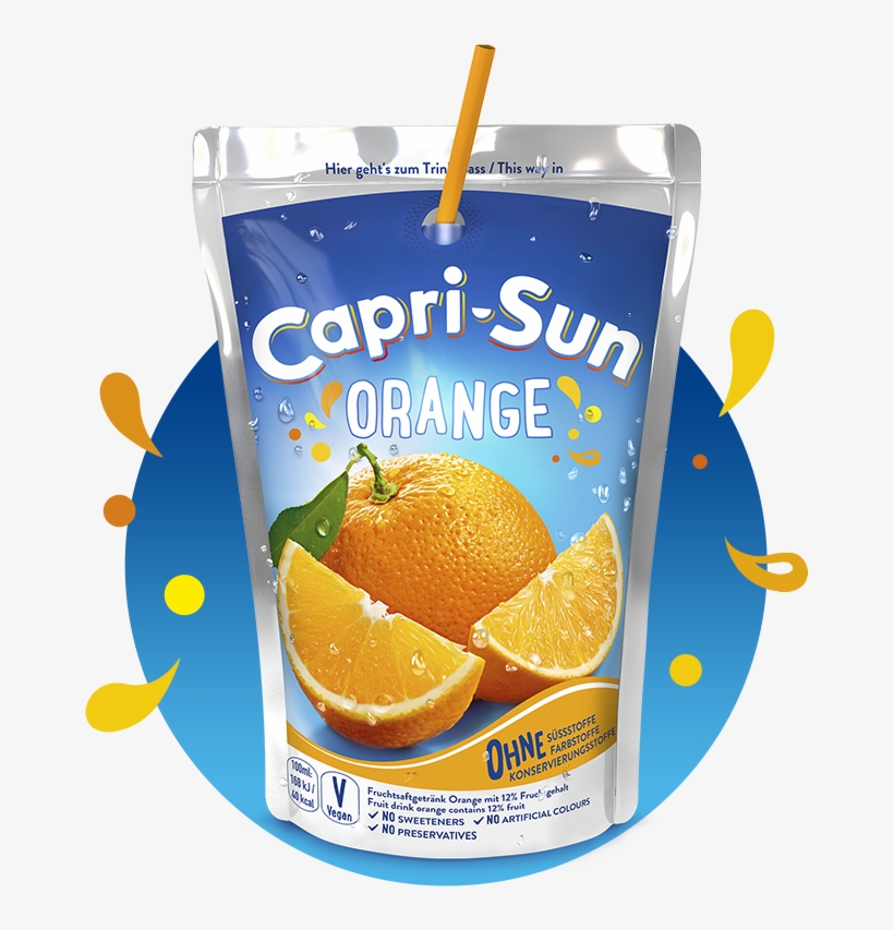 Orange - Capri Sun Orange, transparent png #4818209