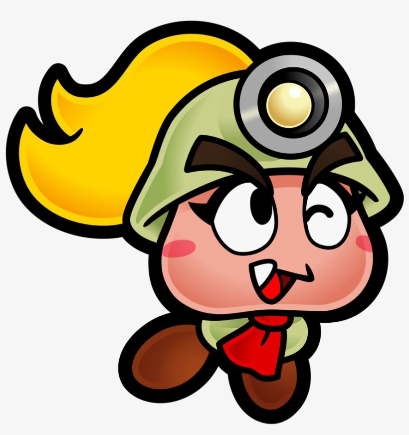 Dark Souls Clipart Paper Mario - Goombella Paper Mario, transparent png #4819516