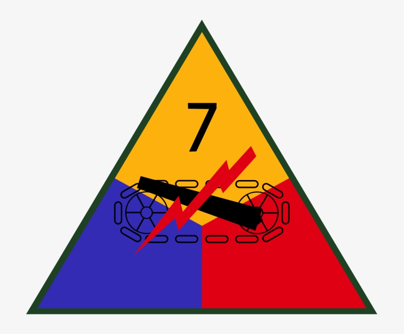 7th Us Armored Division - 4th Armored Division Insignia, transparent png #4820031