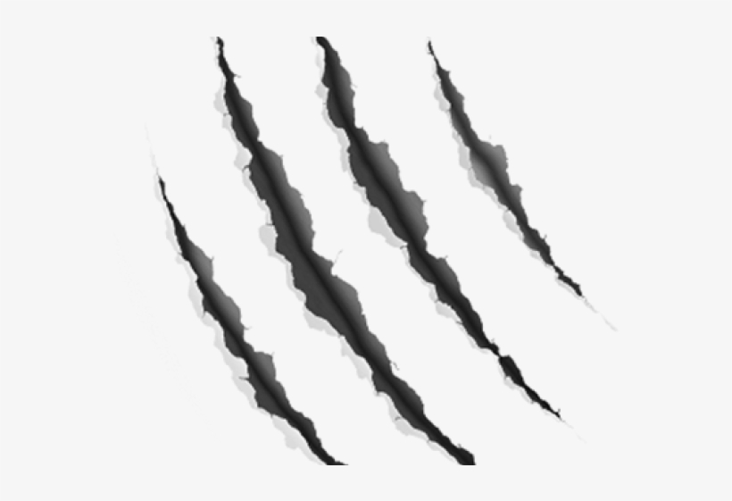 Claw Scratch Clipart Slashes - Claw Marks Transparent Background, transparent png #4820221