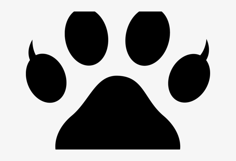 Claw Clipart Cat Claw - Bulldog Paw Print Clip Art, transparent png #4820556