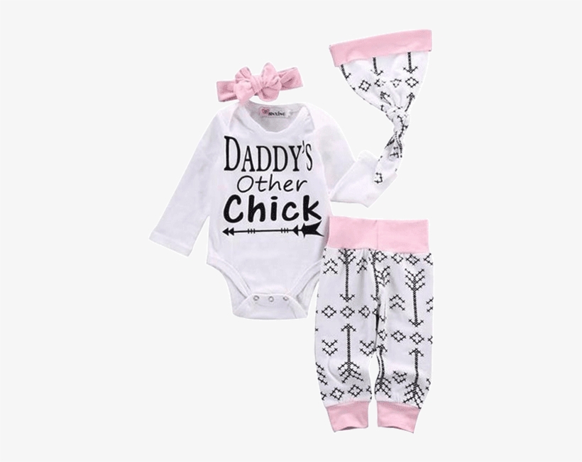 Images / 1 / 2 - Baby Girls Arrow Letter Print Long Sleeve Romper Pants, transparent png #4822736