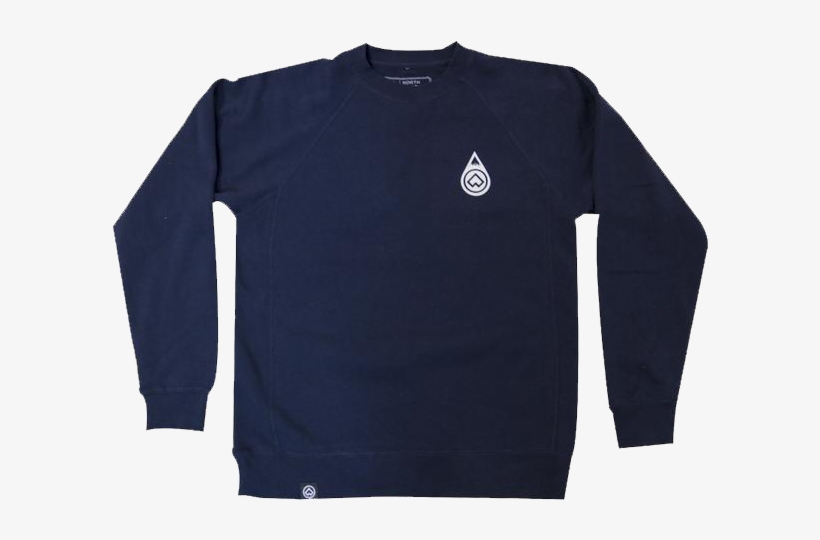 "raindrop" Classic Navy Crewneck Sweatshirt - Filson Jac Shirt Gray, transparent png #4822830
