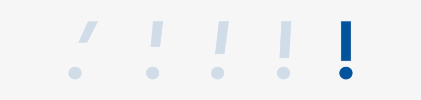 Often When You See Exclamation, You Also See Many Of - Electric Blue, transparent png #4823446
